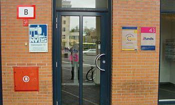 De ingang van de NVBS in station Amersfoort